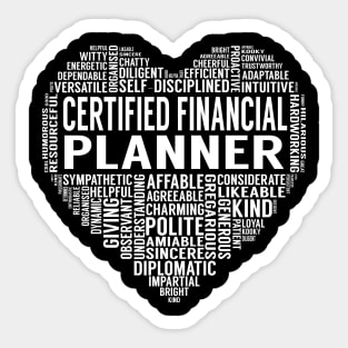 Certified Financial Planner Heart Sticker